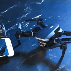 E88 Pro Foldable Drone with 4K HD Dual Camera in Flight