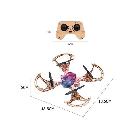 Buy XYQ-6 DIY Wooden Drone Kit with Camera | Fun & Easy for Beginners
